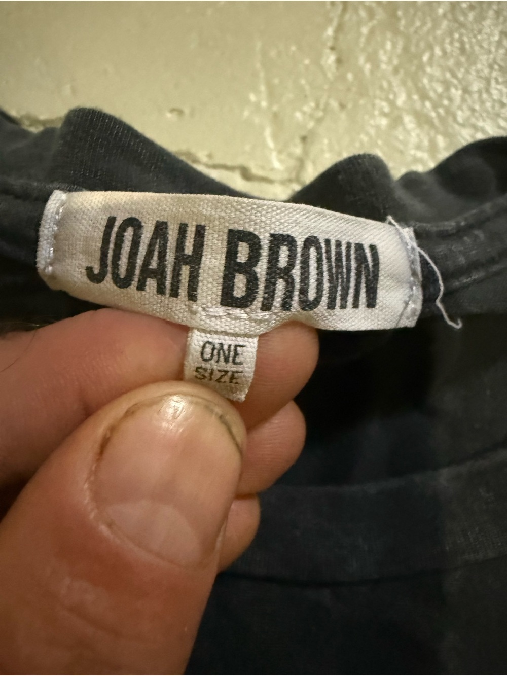 Joah Brown One Size Oversized T-Shirt In A Mineral/Acid Wash Made In USA